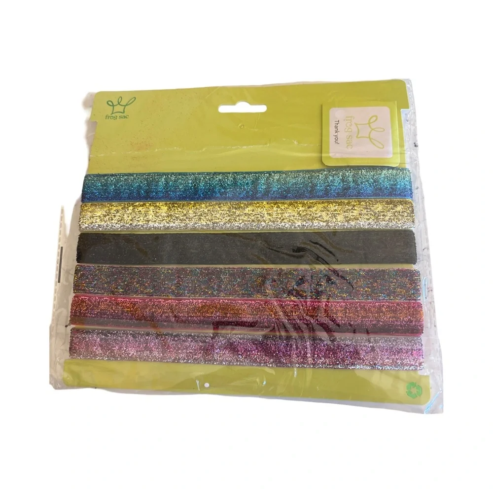 6 Glitter Headbands for Girls, adjustable non slip (3 for $12 item)